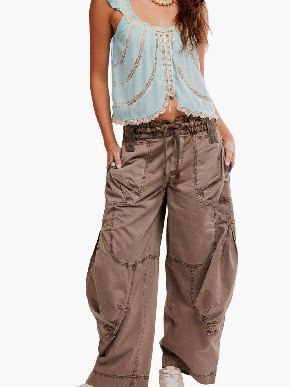 Free People: Onset Cargo Pant| Brown/NWOT - Picture 5 of 12